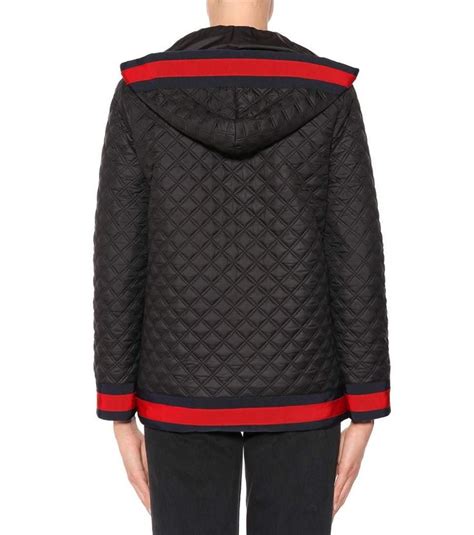 gucci jacquard top|gucci black diamond quilted coat.